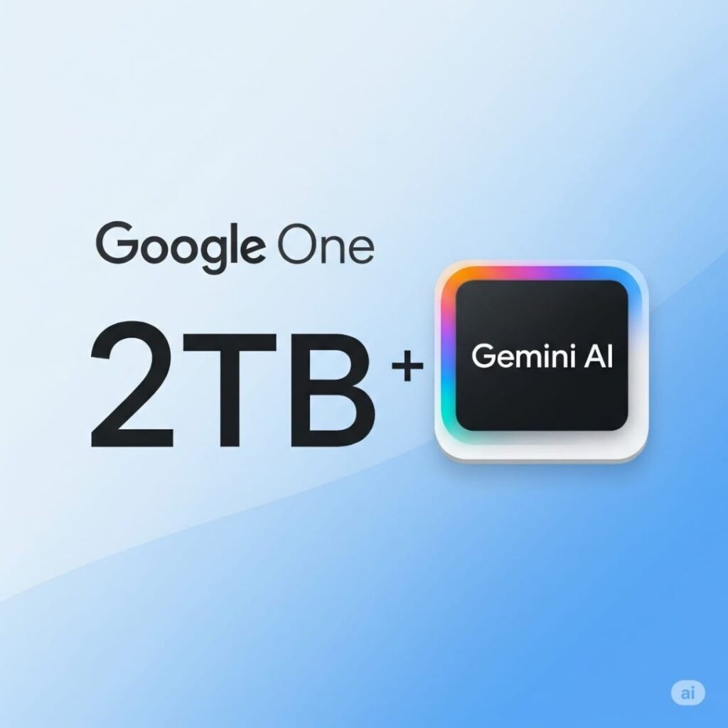 Google Gemini AI Pro + 2TB Storage — 1 YEAR
